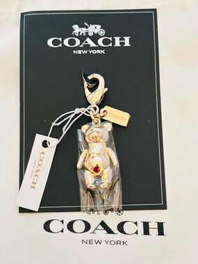 Coach Bear Charm/ Bracelet/ Necklace/ Keychain/ Bag Charm